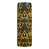 Bouteilles Isothermes Black Adam Lightning Bolt Triangular Pattern (Dos)
