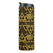 Bouteilles Isothermes Black Adam Lightning Bolt Triangular Pattern (Tourné sur la droite)