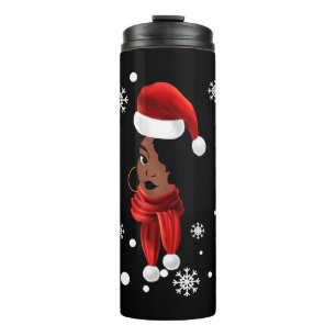 Bouteilles Isothermes Black African American Père Noël Vêtements Mel de