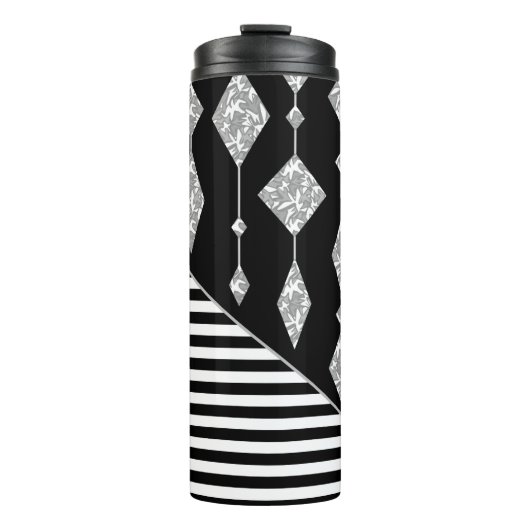 Bouteilles Isothermes Black and white, abstract, geometric, simple, scan (Devant)