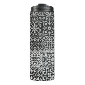 Bouteilles Isothermes Black and white damask patterns (Devant)