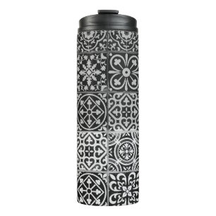 Bouteilles Isothermes Black and white damask patterns