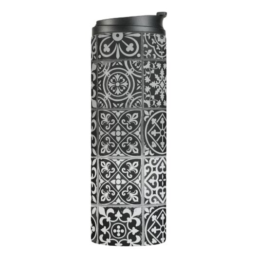 Bouteilles Isothermes Black and white damask patterns (Tourné sur la gauche)