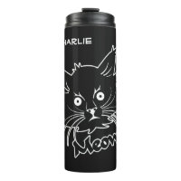 Black Cat nom personnalisé tumbler