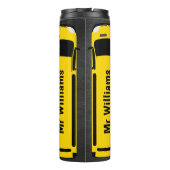 Bouteilles Isothermes Black Chalkboard School Bus Thermal Tumbler (Dos)