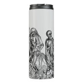 Bouteilles Isothermes Black Death Dancing Skeletons gothique Macabre (Dos)