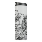Bouteilles Isothermes Black Death Dancing Skeletons gothique Macabre (Tourné sur la droite)