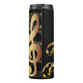 Bouteilles Isothermes Black Gold Luxury Music Note (Dos)