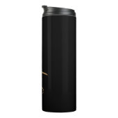 Bouteilles Isothermes Black Gold Script Custom Thermal Tumbler (Tourné sur la droite)