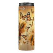 Bouteilles Isothermes Black Horse Sunflower Butterfly Golden Glow (Dos)