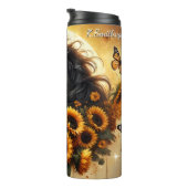 Bouteilles Isothermes Black Horse Sunflower Butterfly Golden Glow (Tourné sur la droite)