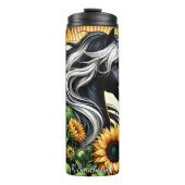 Bouteilles Isothermes Black Horse Sunflower Leopard Grace (Devant)