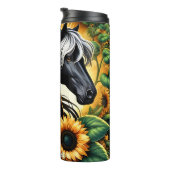Bouteilles Isothermes Black Horse Sunflower Leopard Grace (Tourné sur la droite)