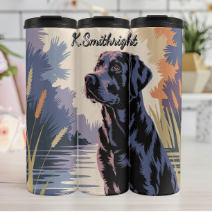 Bouteilles Isothermes Black Labrador Retriever by the Water