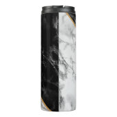Bouteilles Isothermes Black & Marbre blanc Stone tendance - Ajouter votr (Dos)