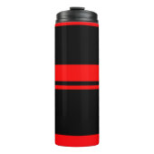 Bouteilles Isothermes Black & Red Stripes Tumbler (Devant)
