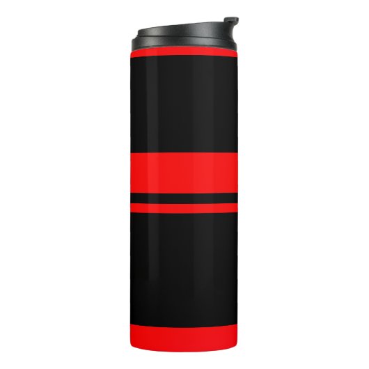 Bouteilles Isothermes Black & Red Stripes Tumbler (Tourné sur la gauche)