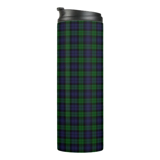 Bouteilles Isothermes Black Watch Tartan Plaid Scottish Plaid Motif (Tourné sur la droite)