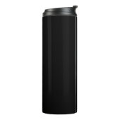 Bouteilles Isothermes Black & White Custom Name Stripe (Tourné sur la gauche)