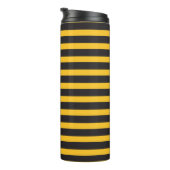 Bouteilles Isothermes Black Yellow Horizontal Lines Geometric Bee Animal (Tourné sur la droite)