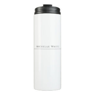 Bouteilles Isothermes Blanc Élégant Professionnel Moderne Propre Nom