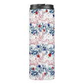 Bouteilles Isothermes Blancs rouges et bleus avec étoiles (Dos)