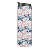 Bouteilles Isothermes Blancs rouges et bleus avec étoiles (Tourné sur la droite)