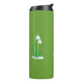 Bouteilles Isothermes Bleu blanc (Galanthus nivalis) Vert (Tourné sur la gauche)