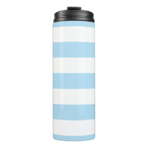 Bouteilles Isothermes Bleu, Blancs, Motif rayé