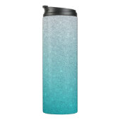 Bouteilles Isothermes Bleu clair Parties scintillant Ombre Thermal Tumbl (Tourné sur la droite)