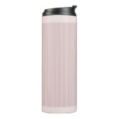 Bouteilles Isothermes Bleu clair rayures rose doux (Tourné sur la gauche)