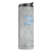 Bouteilles Isothermes Bleu Dragonfly Damas (Tourné sur la gauche)