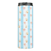 Bouteilles Isothermes Bleu et blanc - Coeurs, Empreinte de patte, Coque (Dos)