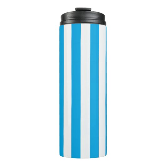Bouteilles Isothermes Bleu et blanc rayé (Devant)
