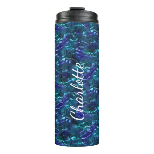 Bouteilles Isothermes Bleu et culbuteur de courant ascendant d'aluminium