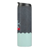 Bouteilles Isothermes Bleu marin requin sous l'eau (Tourné sur la droite)