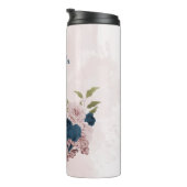 Bouteilles Isothermes bleu marine rose mariage (Tourné sur la droite)