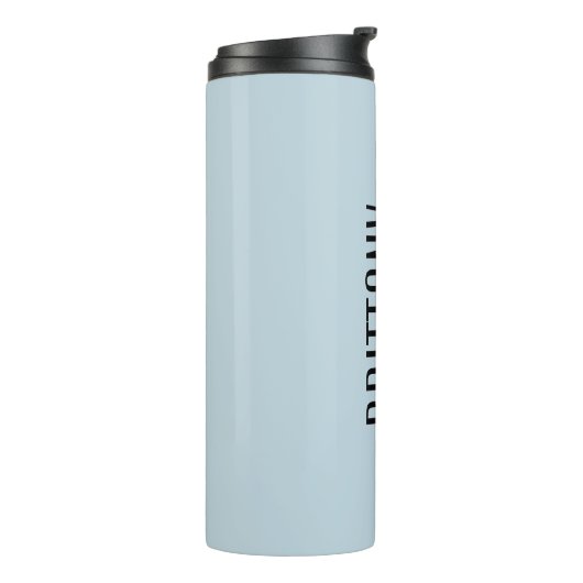 Bouteilles Isothermes Bleu Minime d'honneur Nom personnalisé Simple (Tourné sur la gauche)