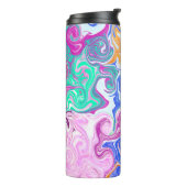 Bouteilles Isothermes Bleu, orange, violet et fluides Turquoises (Tourné sur la gauche)