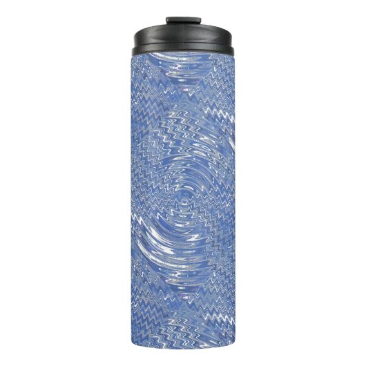 Bouteilles Isothermes Bleu psychédélique Tumbler thermique (Devant)