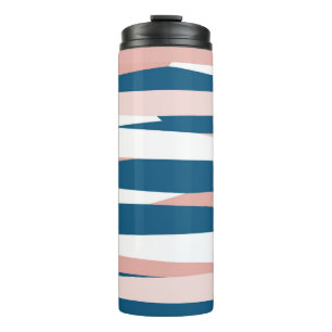 Bouteilles Isothermes Bleu rose et blanc Abstrait