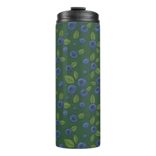 Bouteilles Isothermes Bleus sur vert foncé