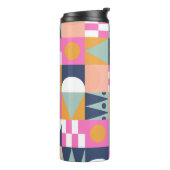 Bouteilles Isothermes Bloc de couleur africain, motif géométrique. (Tourné sur la gauche)
