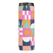 Bouteilles Isothermes Bloc de couleur africain, motif géométrique. (Dos)