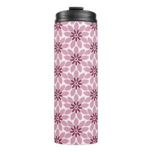 Bouteilles Isothermes Bloc Imprimer Carrelage Fleurs rose rouge