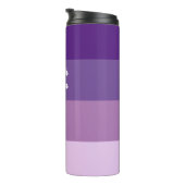 Bouteilles Isothermes Blocage couleur violet bande horizontale (Tourné sur la droite)