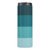 Bouteilles Isothermes Blocage de couleur Turquoise Bande horizontale (Dos)