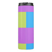 Bouteilles Isothermes Blocs de couleurs vert bleu pourpre (Dos)