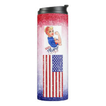 Blonde 💯 % Trump Girl Thermal Tumbler