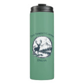Bouteilles Isothermes Blue Deer Woods & Mountains Custom Text & Name (Devant)